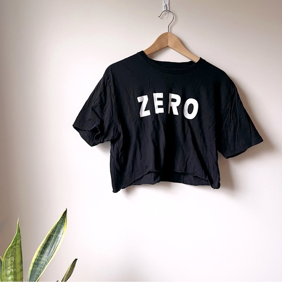 women’s zero skateboards cropped t-shirt medium - Picture 1 of 3